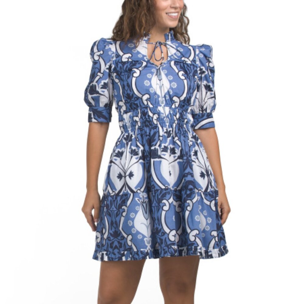 BEYOND BY VERA Alice Puff Sleeve Mini Dress